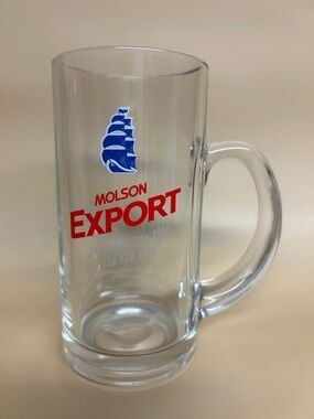 BEER GLASS by Luminarc / Molson Export - Y2K Mug / Canada